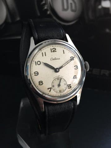 Certina - Style Militar Incabloc Dial Arabigo - Zonder, Nieuw