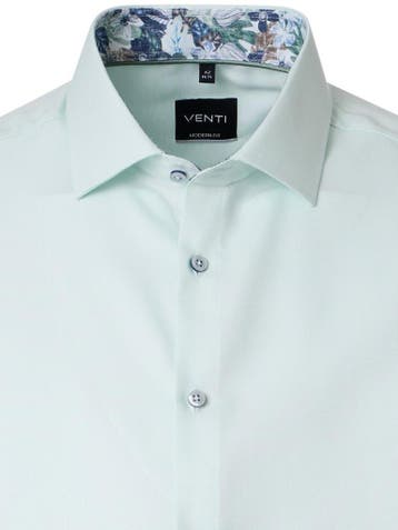 Venti Heren Overhemd Kent Boord Modern Fit 226110470-303, Verzenden, Nieuw, Groen