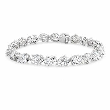 Zonder minimumprijs - Armband - 14 karaat Witgoud - 12.45ct., Nieuw