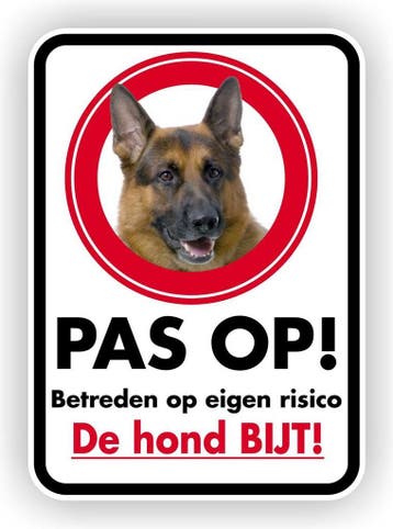 Pas op Waakhond aanwezig. (333.11), Verzenden, Nieuw, Overige typen