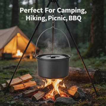 Kampeerpan Hangend 3L Aluminium Outdoor Kookpan Draagbaar vo, Verzenden, Nieuw