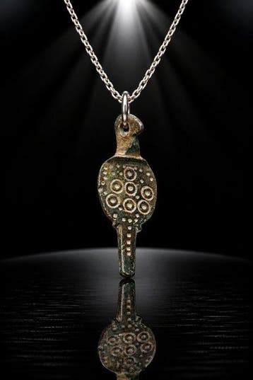 Vroege middeleeuwse Viking-stijl Brons “The Raven of Odin” —