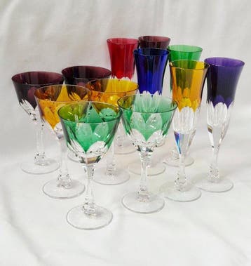 Roemerglazen - Drinkset (12) - Kristal - Voor Wijn en
