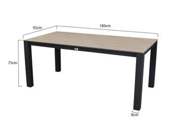 Sydney dining tuintafel 180x92xH75 cm polywood blad, Tuin en Terras, Ophalen of Verzenden, Nieuw
