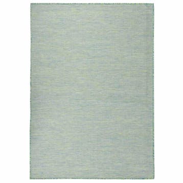 vidaXL Buitenkleed platgeweven 200x280 cm turquoise, Verzenden, Nieuw