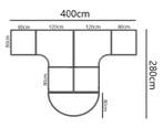 Complete set - Ahrend hoekbureaus met aanzetstuk - 400x280, Werkplek, Ophalen of Verzenden, Gebruikt, Bureau