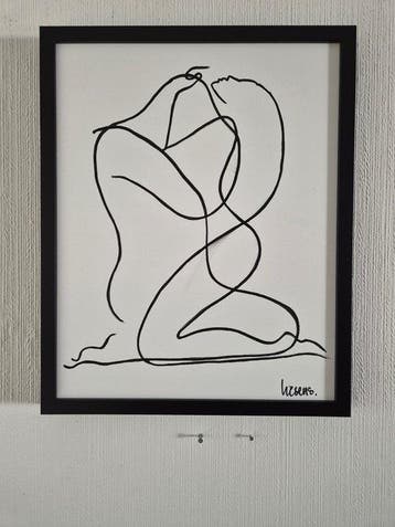 Liesens - You are my soulmate (Handpainted on white canvas