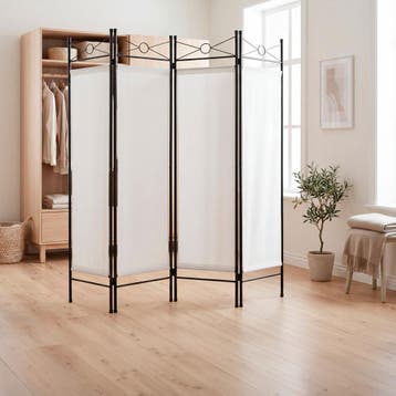 Kamerscherm 180x160x2,5cm - wit, Verzenden, Nieuw