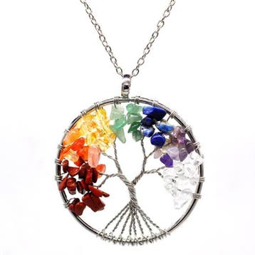 Fako Bijoux - Ketting - Chakra Reiki - Levensboom XL -, Verzenden, Nieuw