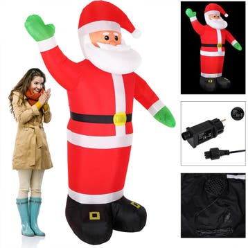 Kerstman opblaasbaar 250cm hoog, verlicht met LED, zelfop..., Diversen, Kerst, Verzenden, Nieuw