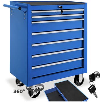 Gereedschapswagen met 7 lades - blauw, Doe-het-zelf en Verbouw, Gereedschap | Handgereedschap, Verzenden, Nieuw