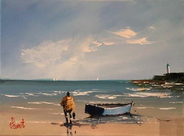 Philippe Laurent (XX-XXI) - Le pêcheur, Antiek en Kunst