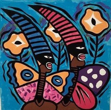 Clemens Briels (1946) - ‘’Nachtvlinders”, Antiek en Kunst