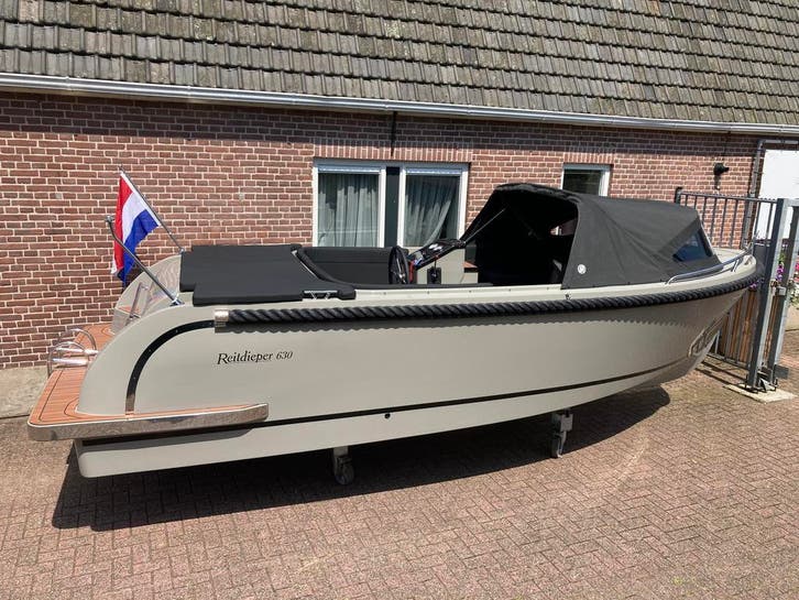 Reitdieper 630 met Suzuki 30 pk. | TWEEDE PAASDAG GEOPEND  |, Watersport en Boten, Sloepen, Buitenboordmotor, 10 tot 30 pk, 6 meter of meer