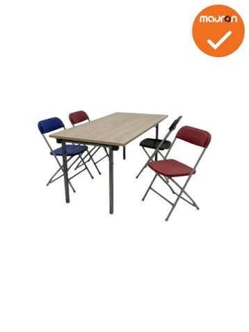 Mauforce Klaptafel - 4 poots - 160x80 - Antraciet frame, Zakelijke goederen, Kantoor en Winkelinrichting | Kantoormeubilair en Inrichting