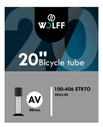 Binnenband FATBIKE 20x4.00 - 100-406 - Autoventiel 40mm, Verzenden, Nieuw