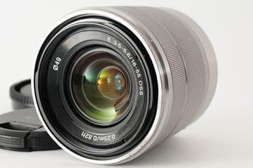 Sony E 3.5-5.6/18-55mm OSS SEL1855 Silver [#1329] Cameralens, Nieuw