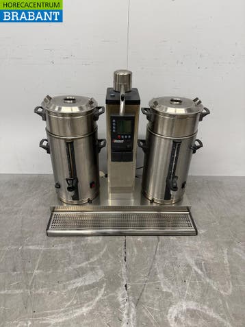 RVS Bravilor Bonamat Percolator Koffiemachine 2 x 10 liter, Ophalen of Verzenden, Gebruikt