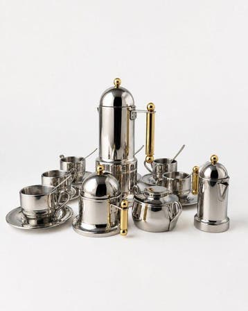 Set Vev Viganò Kontessa 6 tazze e Servizio Tazzine con