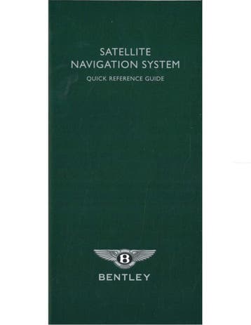 2005 BENTLEY ARNAGE R INSTRUCTIEBOEKJE ENGELS