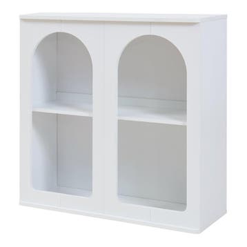 Dressoir Trorhun 80x30x80 cm wit [en.casa], Verzenden, Nieuw