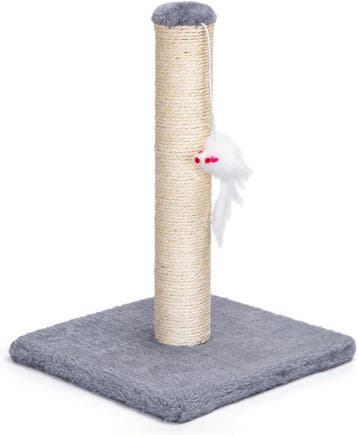 Krabpaal voor katten - 25x25x35 cm - Grijs - Nobleza, Verzenden, Zo goed als nieuw