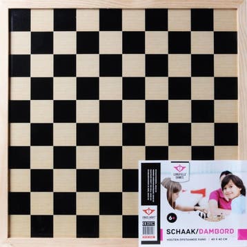 Dam & Schaakbord (40 cm) | Engelhart - Gezelschapsspellen, Verzenden, Nieuw