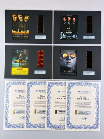 Martin Scorsese – Extremely Rare Set of 4 Mounted 35mm Film, Nieuw