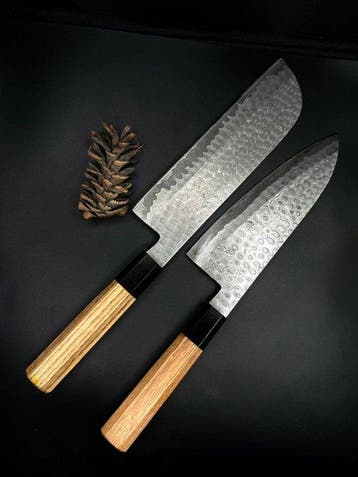 Keukenmes - Japanse mes. Handgemaakt keukenmes voor chef., Antiek en Kunst