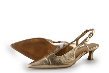 Manfield Slingbacks in maat 37 Goud, Kleding | Dames, Overige kleuren, Verzenden, Zo goed als nieuw, Manfield