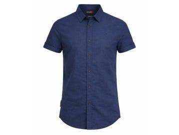 Veiling - Norlund Cran Linnen Shirt Navy - XXL, Kleding | Heren, Overhemden, Nieuw