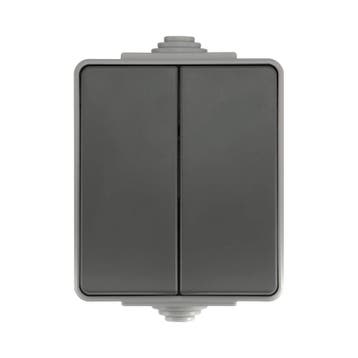 ION INDUSTRIES | OPBOUW SERIESCHAKELAAR | IP55 | GRIJS, Nieuw