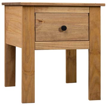 vidaXL Nachtkastje Panama Range 46x40x57 cm grenenhout, Minder dan 45 cm, Verzenden, Nieuw, 55 tot 70 cm
