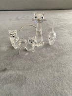 Swarovski - Beeldje - Kristallen katten set (5) - Kristal,