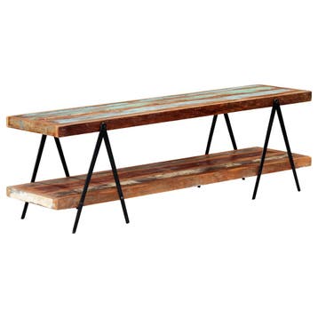 vidaXL Tv-meubel 160x40x50 cm massief gerecycled hout, Verzenden, Nieuw, 50 tot 100 cm, Minder dan 100 cm