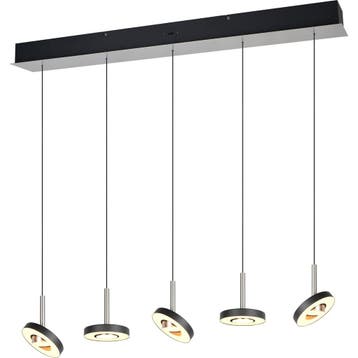 LED Hanglamp - Trio Select Guano - 5 Lichtpunten van 8 Watt, Huis en Inrichting, Lampen | Hanglampen, Ophalen of Verzenden, Nieuw