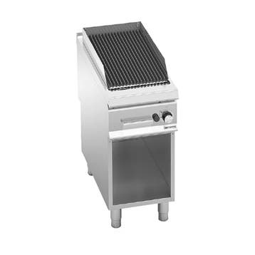 GGM Gastro | Gas lavasteengrill - 9,0kW - 400mm - RVS - |, Verzenden
