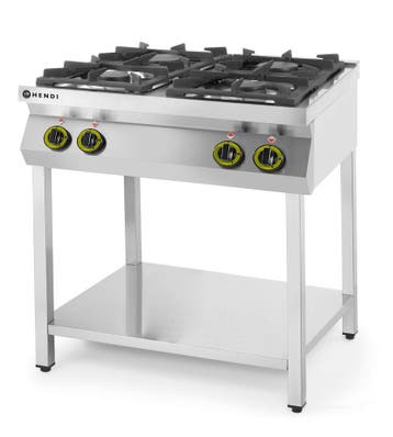 Gasfornuis Kitchen Line 4-pits open standaard, HENDI, Kitche, Ophalen of Verzenden, Nieuw in verpakking