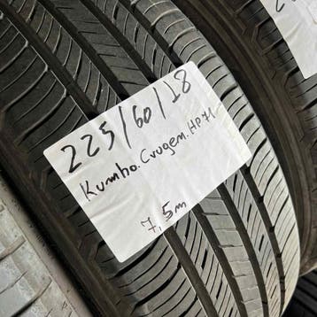 2 x Kumho 225-60-18 Zomerbanden 7,5mm, 18 inch, Gebruikt, Ophalen of Verzenden, Band(en)