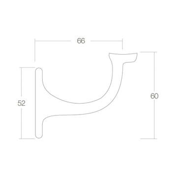 Intersteel Leuninghouder opschroevend hol zadel - chroom, Verzenden, Nieuw