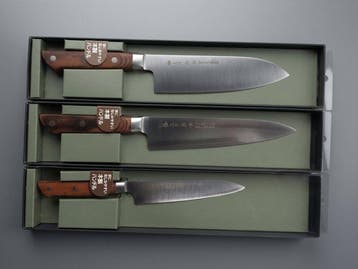 Set of 3 Brand New Japanese Kitchen Knives by Noushu