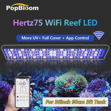 PopBloom Turing75 Marine LED Aquariumverlichting - 80-100cm,, Verzenden, Nieuw