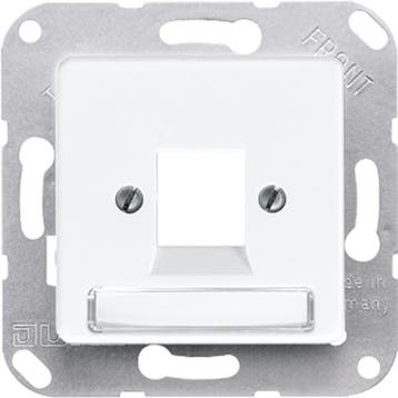 Jung 50x50mm Inzetplaat Schakelmateriaal - 169-1NWEWW, Doe-het-zelf en Verbouw, Elektra en Kabels, Verzenden, Nieuw, Overige typen