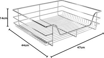 Keukenlade - Telescopische lade - 60 cm - 2 stuks - RVS - Ar, Verzenden, Zo goed als nieuw