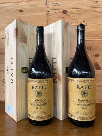 2019 Ratti Marcenasco - Barolo - 2 Magnums (1.5L), Nieuw