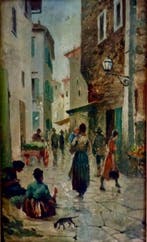Telemaco Signorini (1835-1901), Attrib. - Il Ghetto di