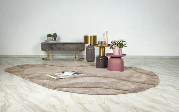 Organisch Vloerkleed | Milano | Golven | Beige | 200x290 cm, Huis en Inrichting, Verzenden, Nieuw