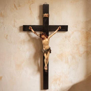 Crucifix - Cristo Doloroso (Christus Patiens) in gips
