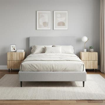 vidaXL Nachtkastje 2 st Sonoma Eiken 43 x 34,5 x 49,5 cm, Minder dan 45 cm, Verzenden, Nieuw, Minder dan 55 cm