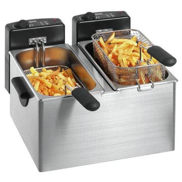 Friteuse | MINI III | Elektrisch | 4+4L | 60°C/190°C | 4.4kW, Verzenden, Nieuw in verpakking
